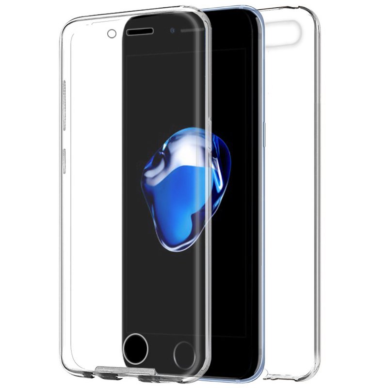 Funda Silicona 3D iPhone 7 / iPhone 8 (Transparente Frontal + Trasera)