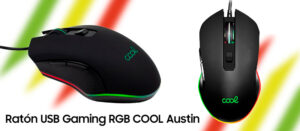 Ratón USB Gaming RGB (Iluminación) COOL Austin Negro - Cool Accesorios